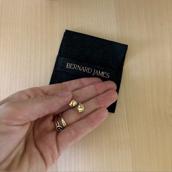 bernard james 14k gold rosa earrings (pair) - Picture 5 of 5